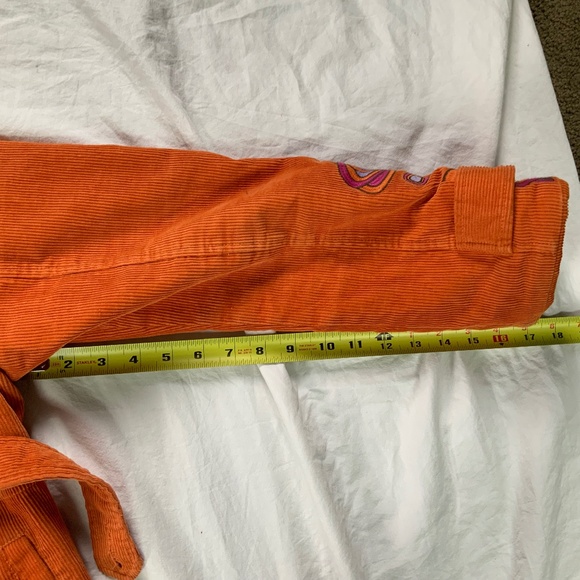 Boho Embroidered Orange Corduroy Coat by KanaBeach Women’s 12 - Picture 14 of 16